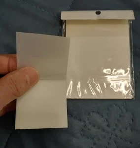 2Pcs Transparent Convenience Sticker Perspective Creative N Times Apply Fluorescent Film Without Covering