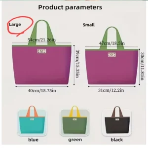 1PC Environmentally Friendly Shopping Bag, Foldable One Shoulder Carrying Bag, Portable Supermarket Grocery Bag