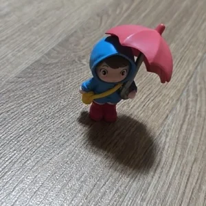 Car interior cute umbrella, action figures, automatic rearview mirror, Prada4pcs panel decoration