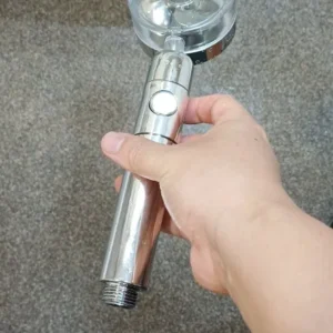 New Propeller Driven Shower Head Cotton Filter Turbocharged High Pressure Handheld Shower Nozzle