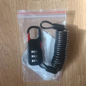 Bicycle Anti-Theft Motorcycle Three-Digit Password Combination Safety Rope Wire Rope Helmet Lock Multi-purpose Safety Rope Lock