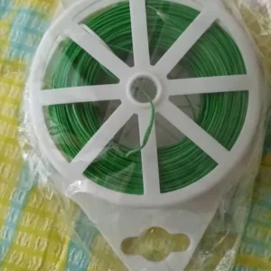 1 Roll 100M Multifunctional Plastic Steel Twist Tie Sturdy Reusable Garden Flower Plant Support Strap Tie