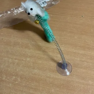 Cartoon Pet Cat Toy Stick Feather Rod Mouse Toy With Mini Bell Cat Catcher Teaser Interactive Cat Toy
