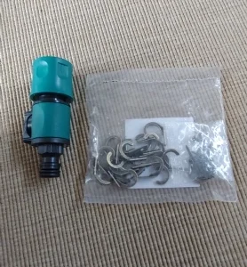 Garden Hose Shut Off Valve, Quick In-Line Tap Connector for Watering & Irrigation System