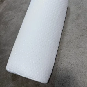 Comfort Bolster Pillow for Legs Back and Head Memory Foam Cotton Cover Lumbar Support Pillow for Semi Roll Pillow